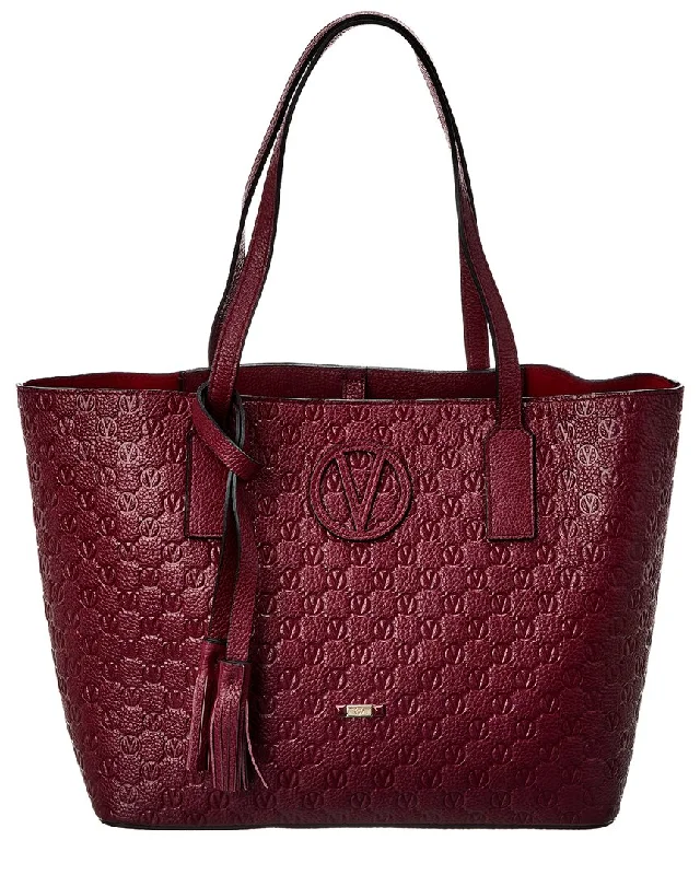 luxury women’s tote bags online -Valentino by Mario Valentino Soho Medallion Leather Tote