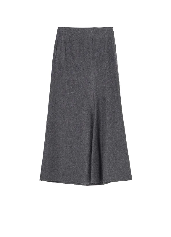 trendy summer clothing for women -W/C TWILL WASHER L SLIM FLARE SKIRT