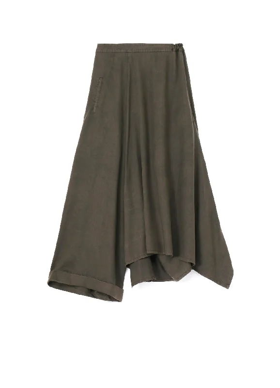 stylish women’s shirts for casual outfits -TENCEL PIGMENT DYEING DRAPED GATHED DETAIL SKIRT