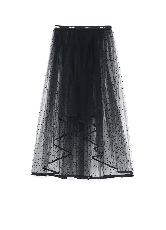 best women’s clothing brands for fall -DOT TULLE GATHER SKIRT