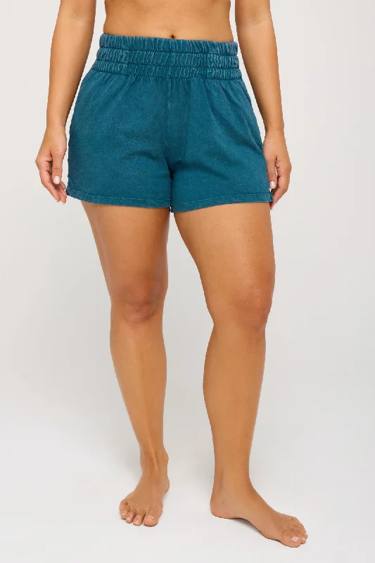 comfortable loungewear for women -Kia Mid Rise Short