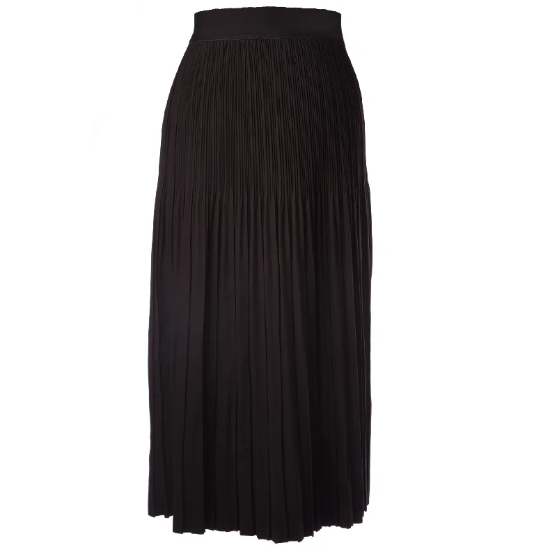 affordable plus-size clothing for women -Women's Midi Pleated Skirt