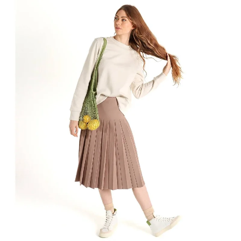 comfortable women’s sweaters for fall -Women's Pleated Knit Skirt