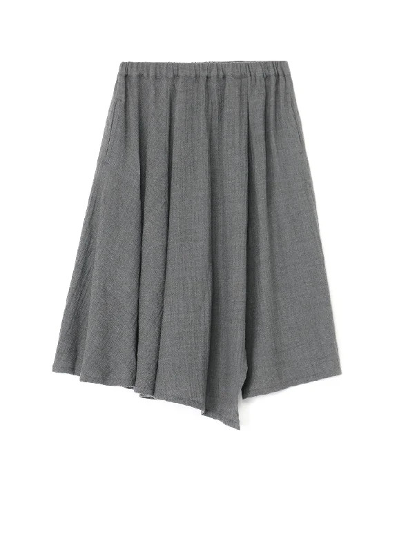 trendy women’s pants for spring -WOOL ASYMMETRIC SKIRT